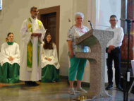 v.l.n.r.: Pfr. Jacobus, Elke Weidemann, Bernhard Röser